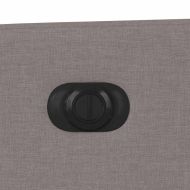 Електрически реклайнер стол, таупе, текстил