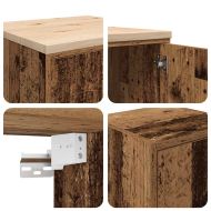 гаражни шкафове, 2 бр, старо дърво инженерно дърво