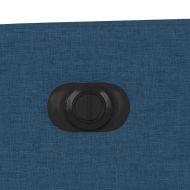 Електрически реклайнер стол, син, текстил