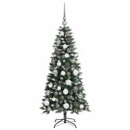 С изкуствено коледно дърво с 150 LED светодиода Зелен 120 cm