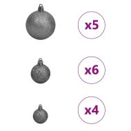 С изкуствено коледно дърво с 150 LED светодиода Зелен 120 cm