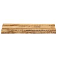 Плот за маса, жив ръб, 100x40x2,5 см, масивно дърво грубо манго
