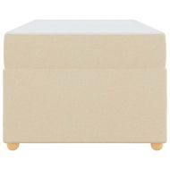 Рамка за легло с матрак Крем 90 x 190 cm текстил