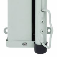 Прибираща се дворна странична тента, 180x500 см, синя