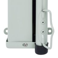 Прибираща се дворна странична тента, 180x500 см, червена