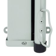 Прибираща се дворна странична тента, 200x300 см, кремава