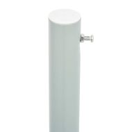 Прибираща се странична тента за вътрешен двор 200х600 см черна