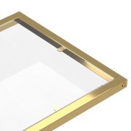 Странична маса за компютър прозрачна 50x35x65см закалено стъкло