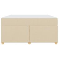 Рамка за легло с матрак Крем 160 x 200 cm текстил