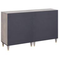 Служебен шкаф 2 pcs Сив 60 x 33 x 75 cm Солидно мангово дърво