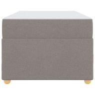 Рамка за легло с матрак Таупе 100 x 200 cm текстил