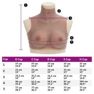 Силиконов нагръдник, кафеникав, C чашка