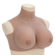 Силиконов нагръдник, кафеникав, H чашка