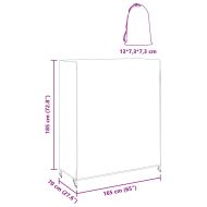 Покривало за пинг-понг маса Черно 165 х 70 х 185 см текстил