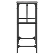 Конзолна маса, сив сонома, 100x32x75 см, инженерно дърво