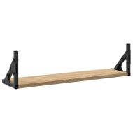 Стенни рафтове 2 бр сонома дъб 60x15x15,5 см