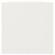 Кашпа, бяла, 62x30x29 см, стомана