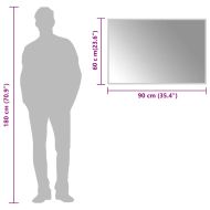 LED огледало за баня, 90x60 см