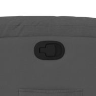 Фотьойл с регулируема облегалка, тъмносив, плат