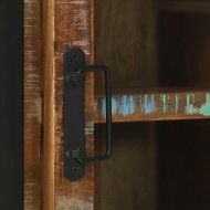 Комплект мебели за баня 4 pcs Солидна рециклирана дървесина