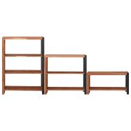 Рафт за книги 3 pcs Кафяво 80 x 30 x 110 см