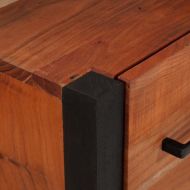 Служебен шкаф с чекмедже 3 pcs Кафяво 110 x 30 x 75 см