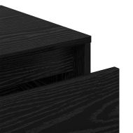 Комплект мебели за антре 3 pcs Черен дъб 80 x 31 x 40 см