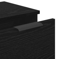 Служебен шкаф с чекмедже 3 pcs Черния дъб Инженерно дърво