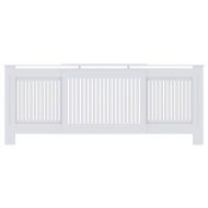 Калъф за радиатор 2 pcs Бяло 205 x 20,5 x 81,5 см