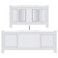Калъф за радиатор 2 pcs Бяло 205 x 20,5 x 81,5 см