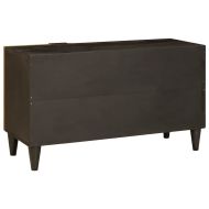 ТВ шкаф Черен и златен 80 x 33 x 46 см Инженерна дървесина