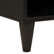 Страничен шкаф с рафт с врата Черен и златен 80 x 33,5 x 75 см