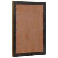 Огледало за баня Монтиране на стена Златист 50 x 2,5 x 70 см