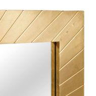 Огледало за баня Монтиране на стена Златист 50 x 2,5 x 70 см