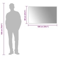 LED огледало за баня, 100x60 см