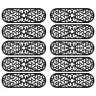 Постелки за стъпала 10 бр 25x75 см гума