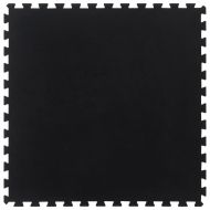 Гумена подова плочка черна 12 мм 100x100 см