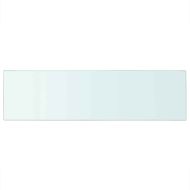 Рафтове, 2 бр, панели прозрачно стъкло, 90x25 см