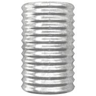 Градински плантер поцинкована стомана 40x40x68см сребрист