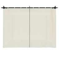 Беседка с пердета, кремава, 3x3 м, стомана