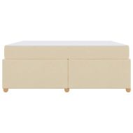 Рамка за легло с матрак Крем 180 x 200 cm текстил