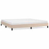 Рамка за легло, капучино, 200x200 см, изкуствена кожа