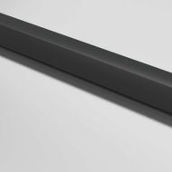 Интериорна врата черна 83x201,5 см закалено стъкло и алуминий