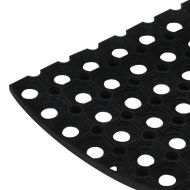 Изтривалка за врата полукръгла 45x75 см гума