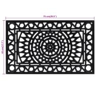 Изтривалка за врата правоъгълна 45x75 см гума