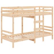 Двуетажно легло, 80x200 см, борово дърво масив