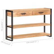 Бюфет, 120x30x75 см, акациево дърво масив