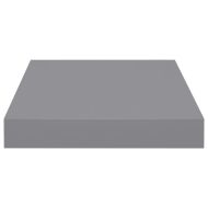 Окачени стенни рафтове, 2 бр, сиви, 23x23,5x3,8 см, МДФ