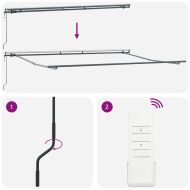 Сгъваем навес Червено 400 × 350 cm Тъкан и алуминий