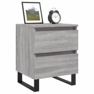 Нощно шкафче сив сонома 40x35x50 см инженерно дърво